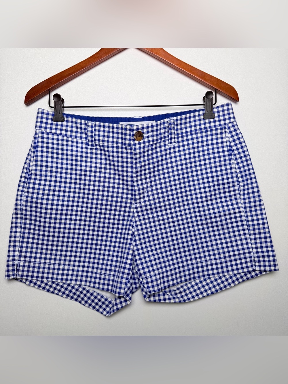 Old Navy Every Day Summer Short Plaid Print Gingham Size 6 Blue White Nautical